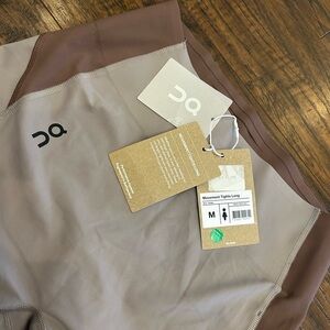 On Running Brown and Gray Leggings